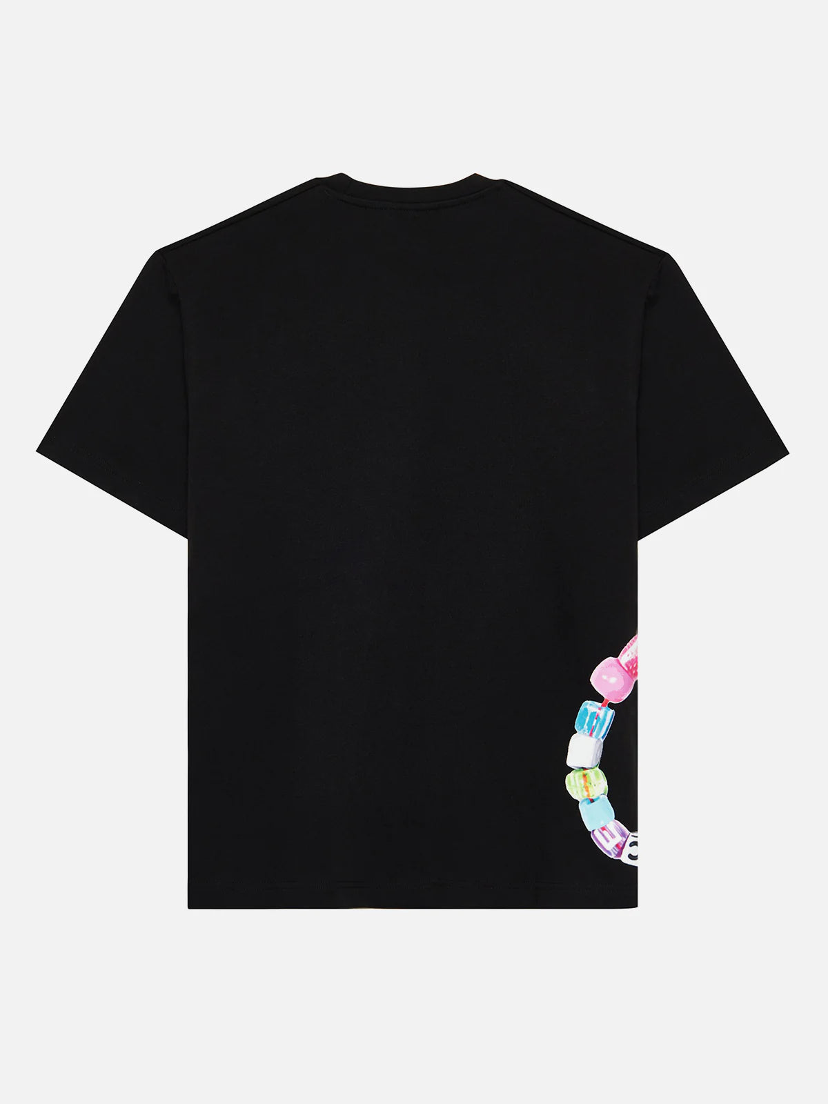 BEAD T-SHIRT BLACK - FRONT OF