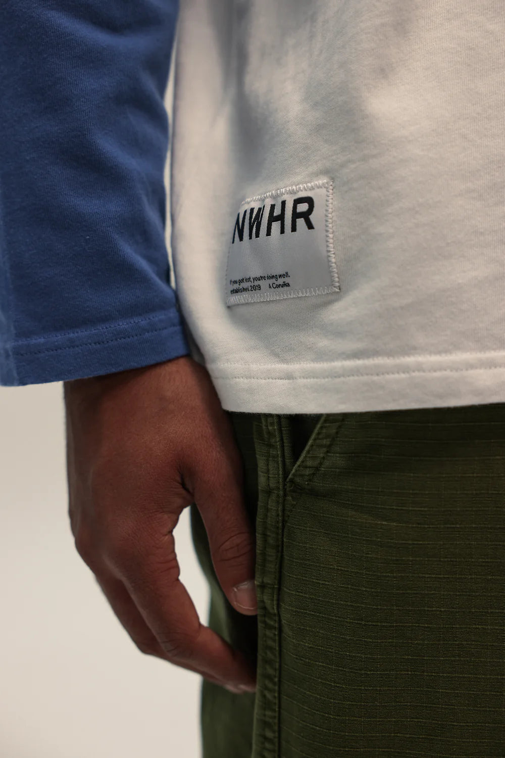 CAMISETA LARGA BLUE - FRONT OF
