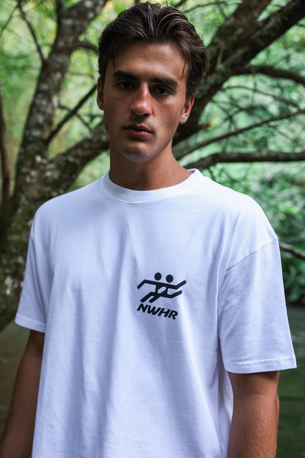 CAMISETA NOWHERE TO GO WHITE - FRONT OF