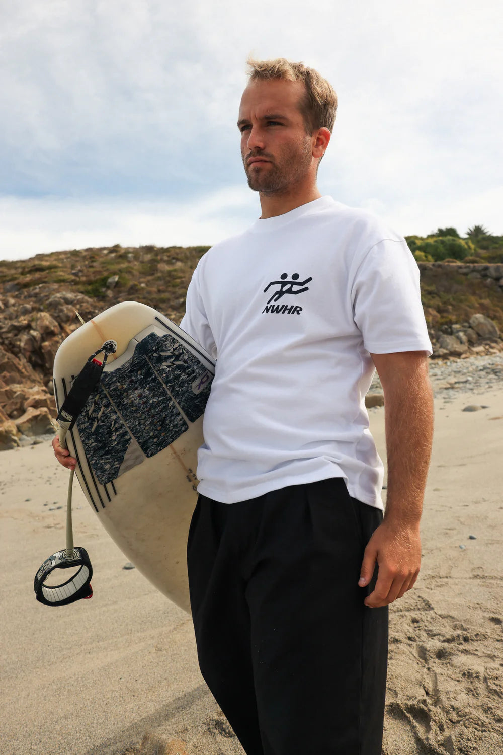 CAMISETA NOWHERE TO GO WHITE - FRONT OF