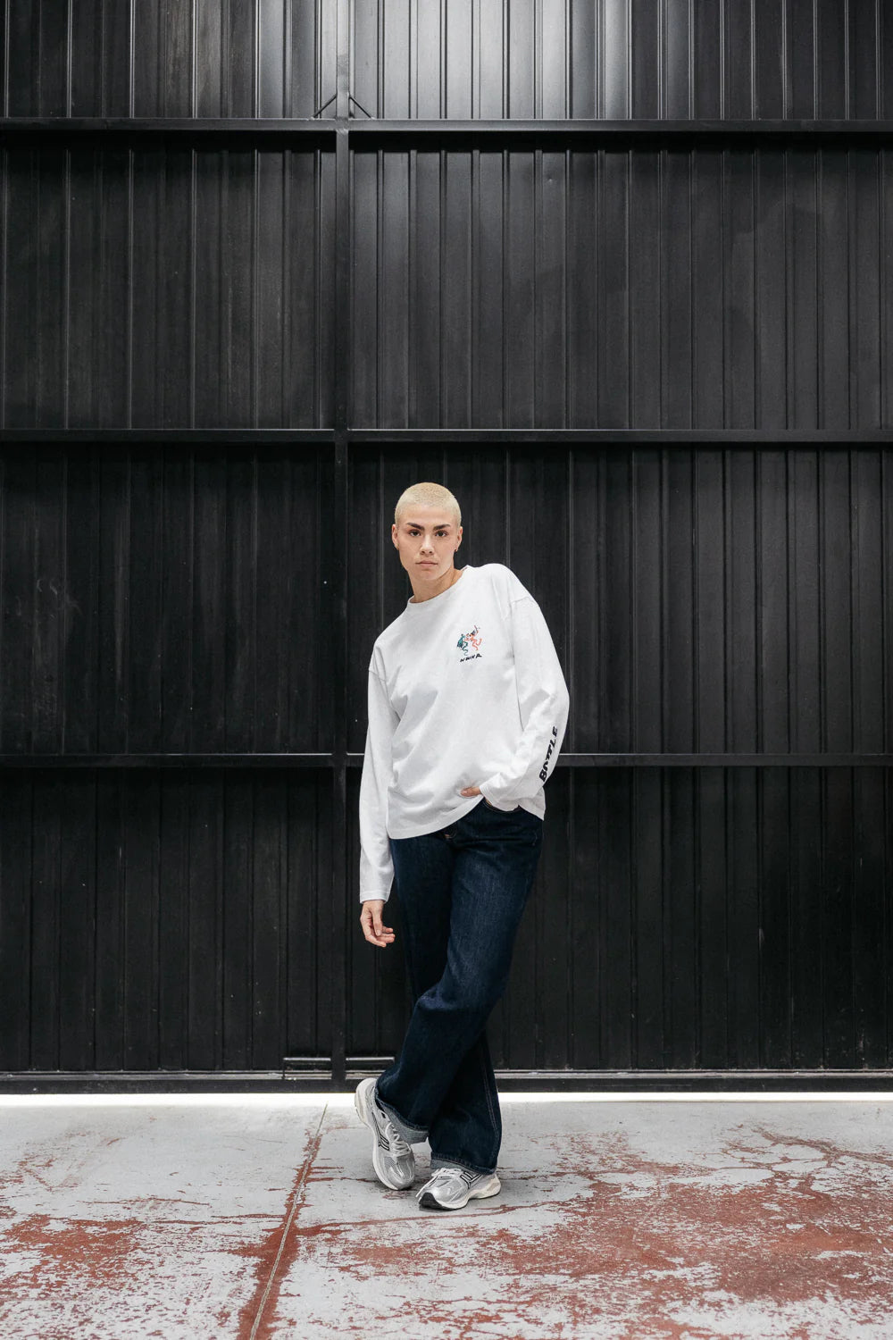 T-SHIRT LONGSLEEVE BATTLE ROYAL WHITE