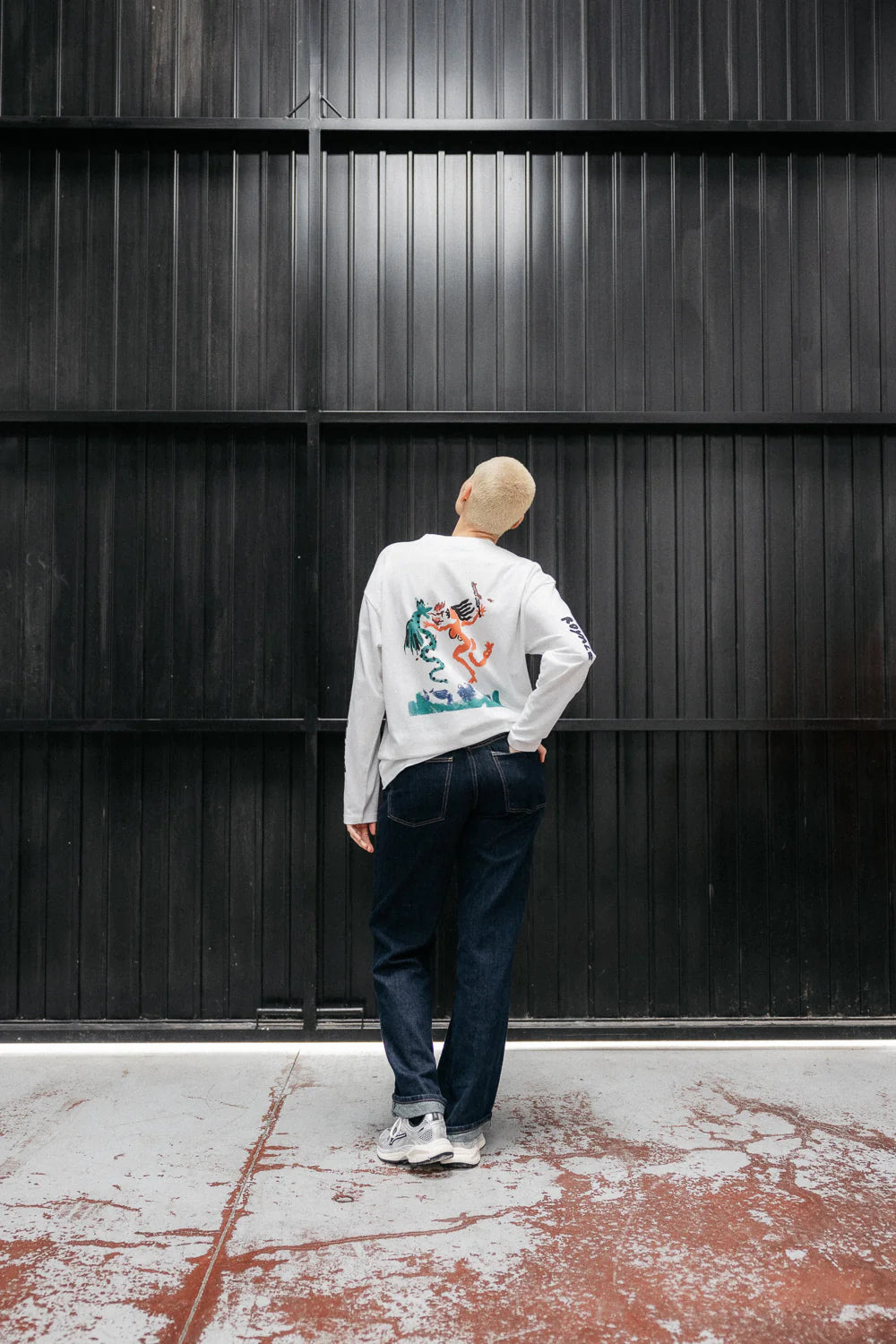 T-SHIRT LONGSLEEVE BATTLE ROYAL WHITE