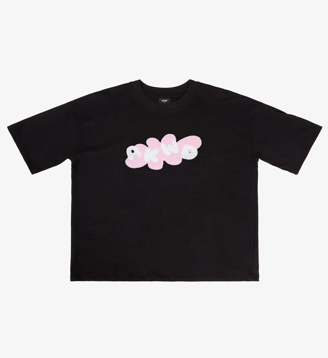 BUBBLE T-SHIRT BLACK - FRONT OF
