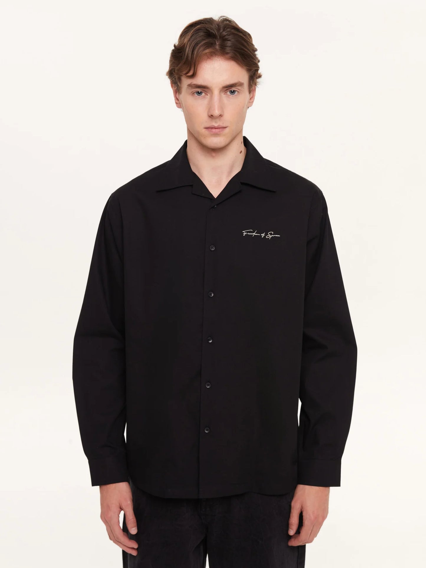 CAMISA SIGNATURE LONG SLEEVE BLACK