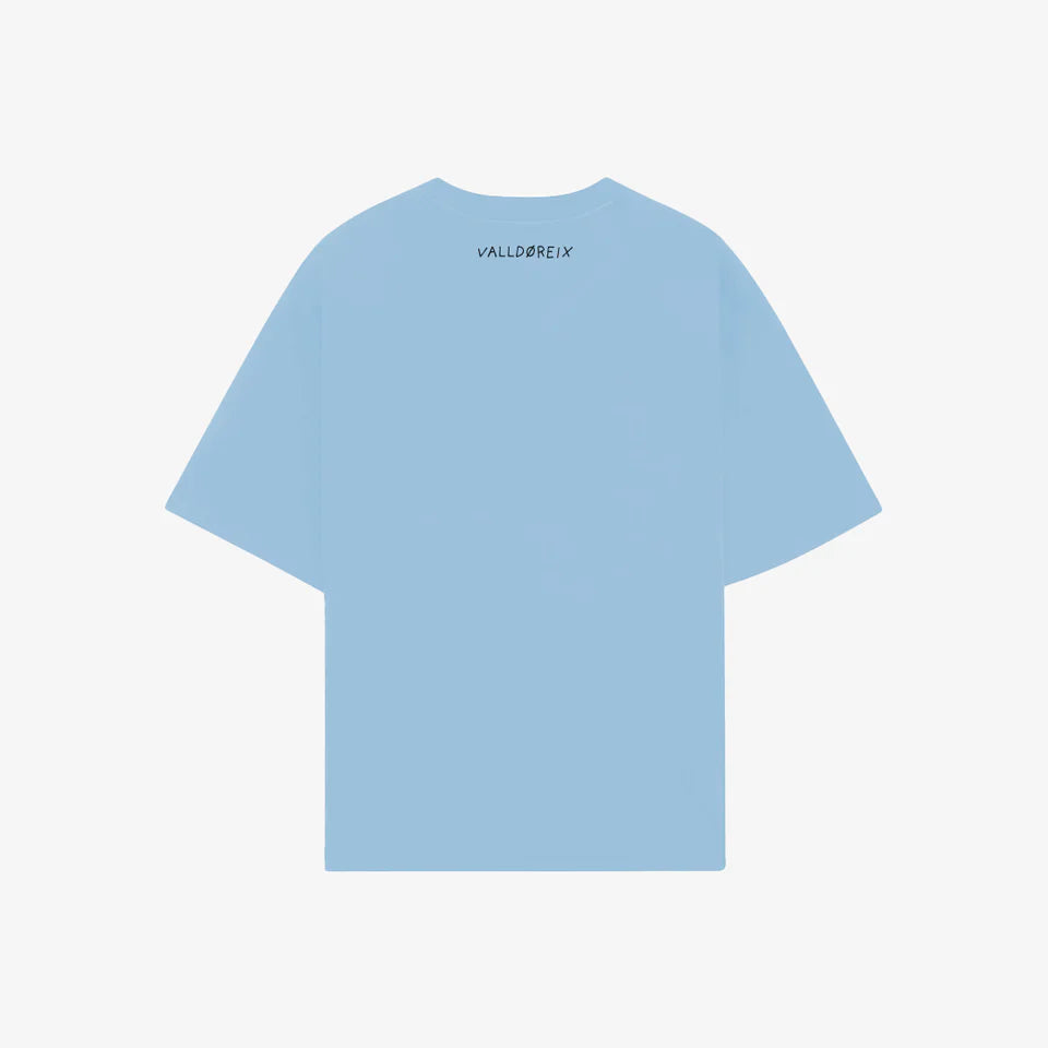 2000's SOCIETY T-SHIRT BABY BLUE - FRONT OF