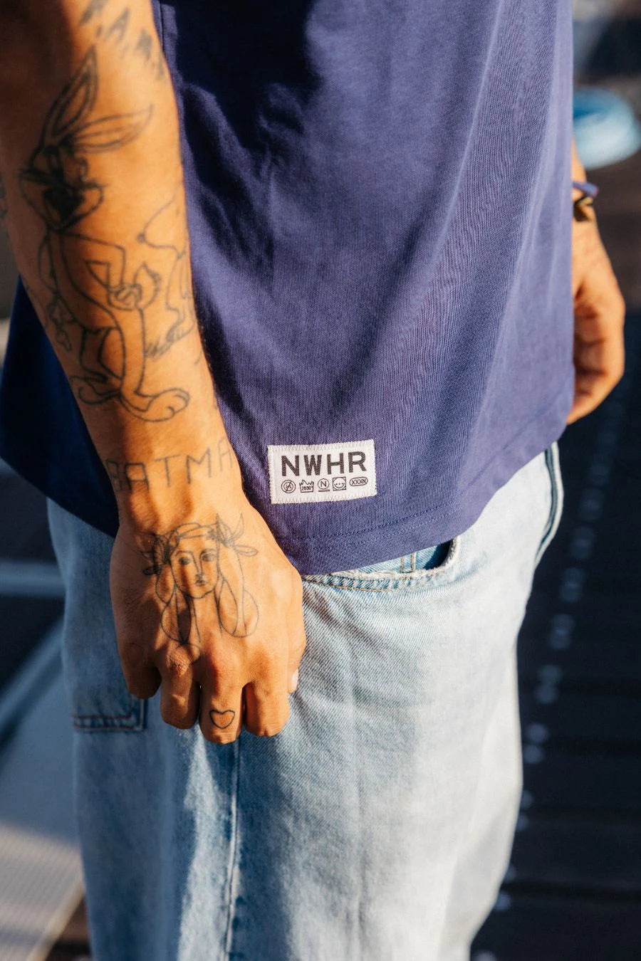 T-SHIRT LABEL NAVY