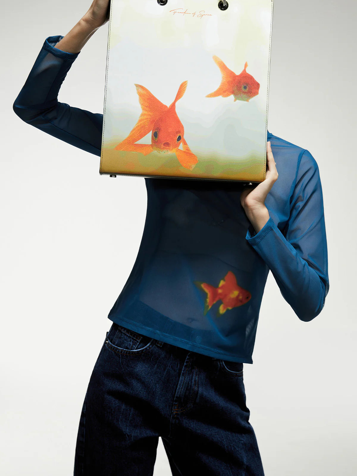 GOLDFISH MESH TOP - FRONT OF