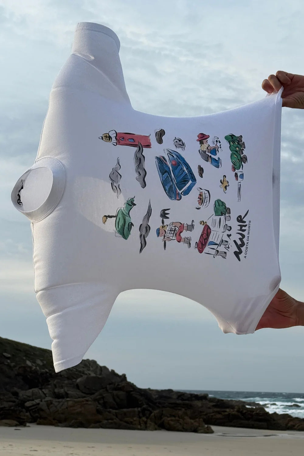CAMISETA COSTA DA MORTE WHITE - FRONT OF