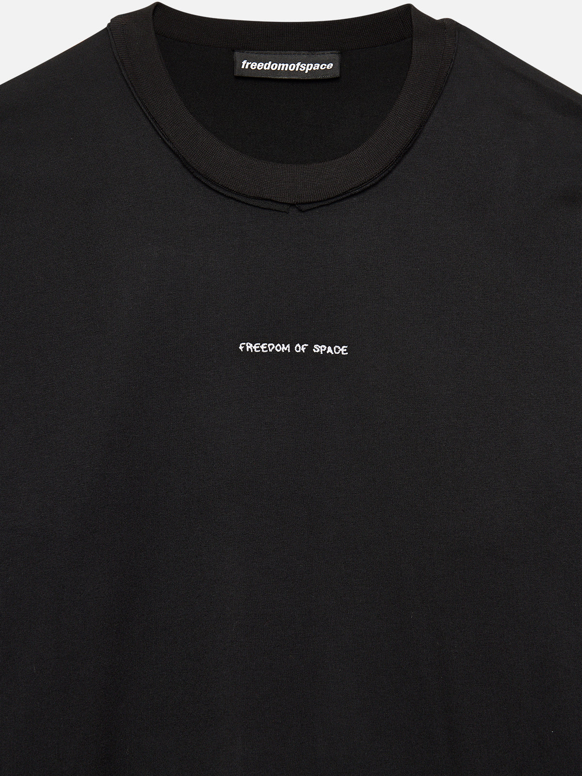 LONG SLEEVE T-SHIRT BLACK - FRONT OF
