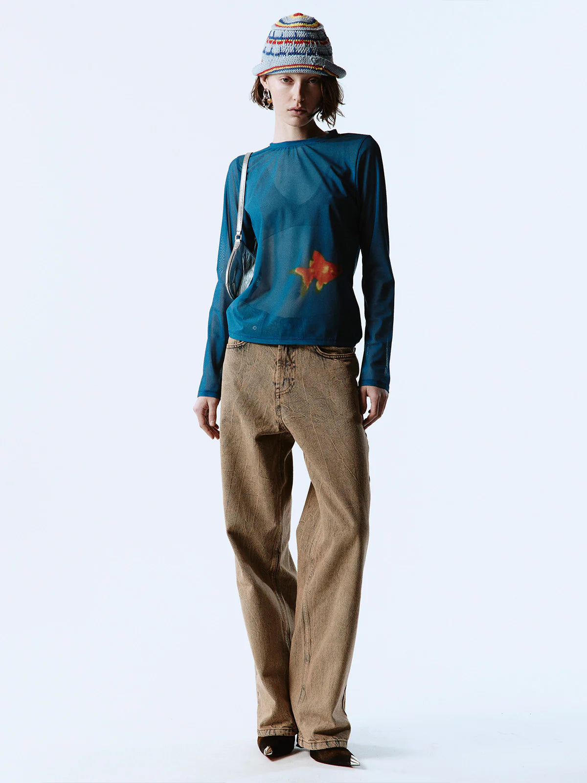 GOLDFISH MESH TOP - FRONT OF