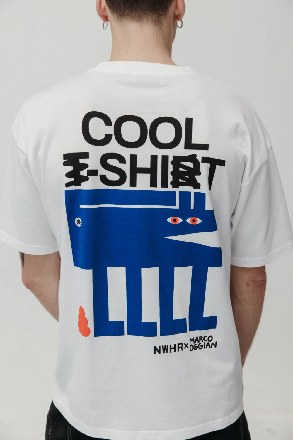COOL SHIT T-SHIRT WHITE - FRONT OF.