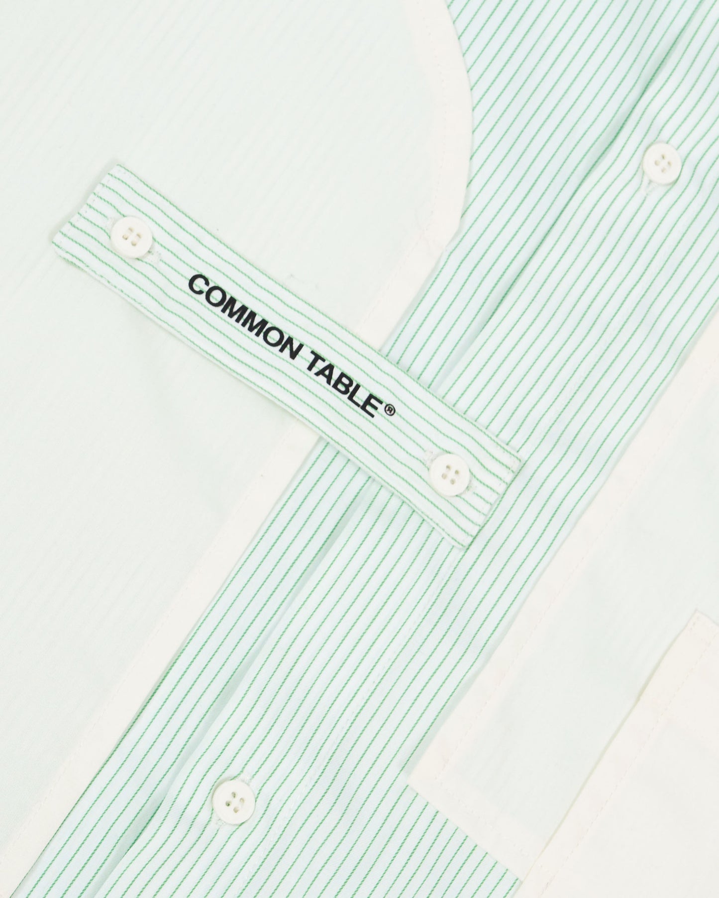 CAMISA DOUBLE POCKET GREEN - FRONT OF