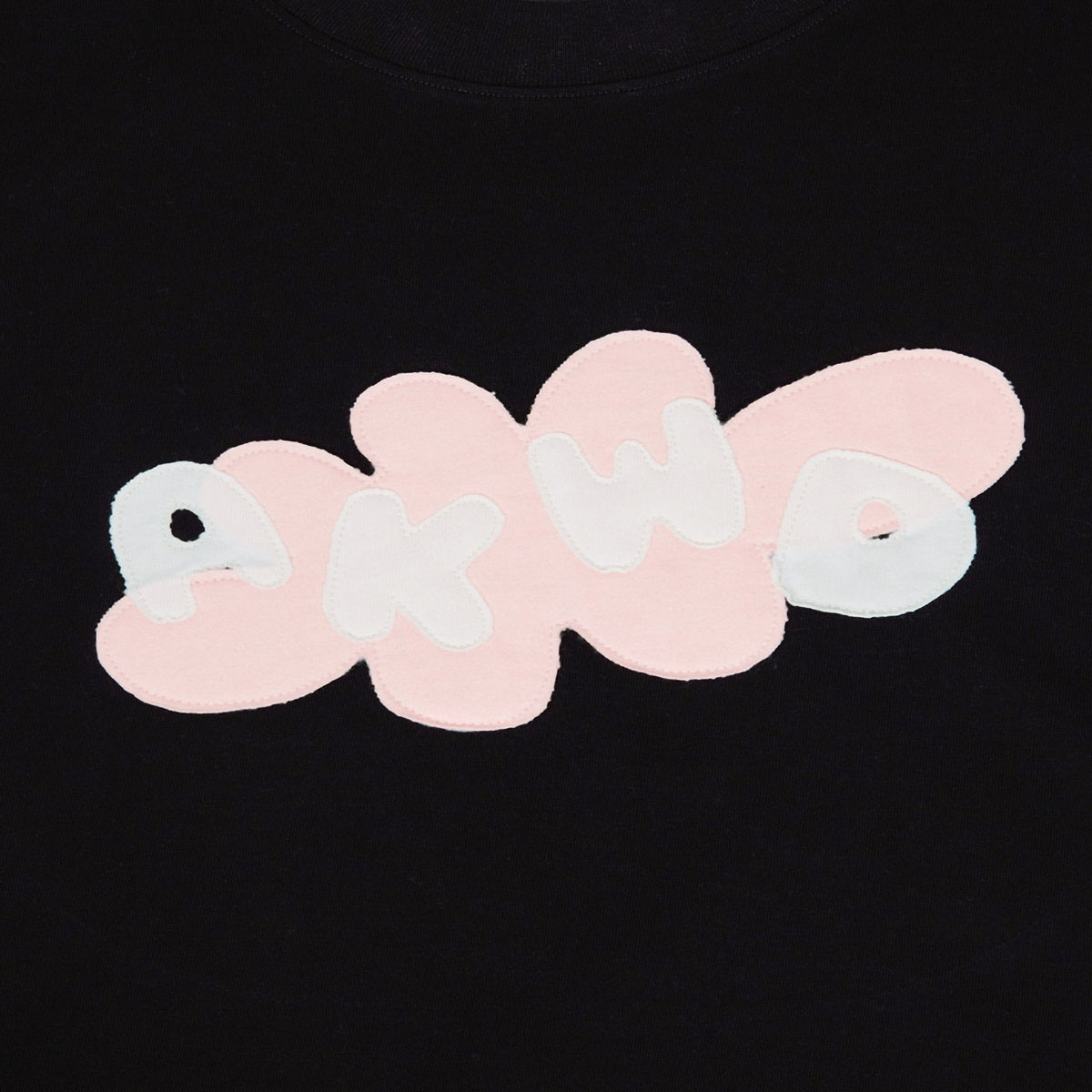 BUBBLE T-SHIRT BLACK - FRONT OF