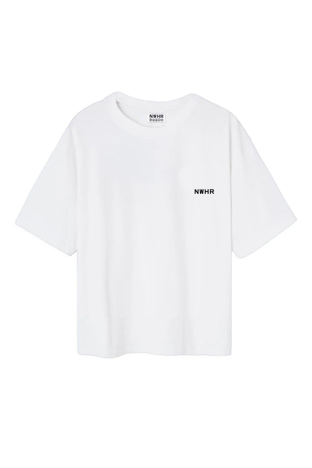 BASIC WHITE T-SHIRT - FRONT OF.
