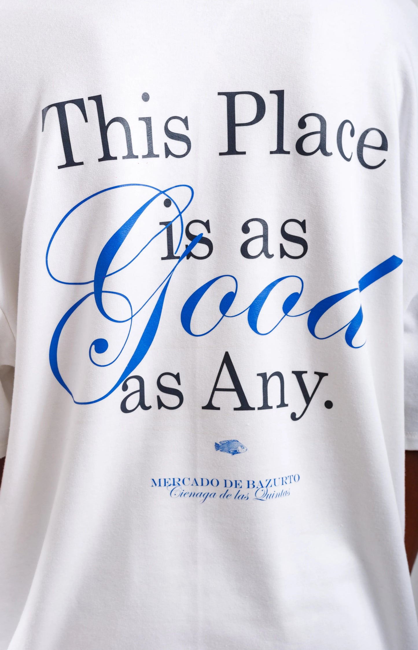 T-SHIRT MERCADO DE BAZURTO WHITE - FRONT OF