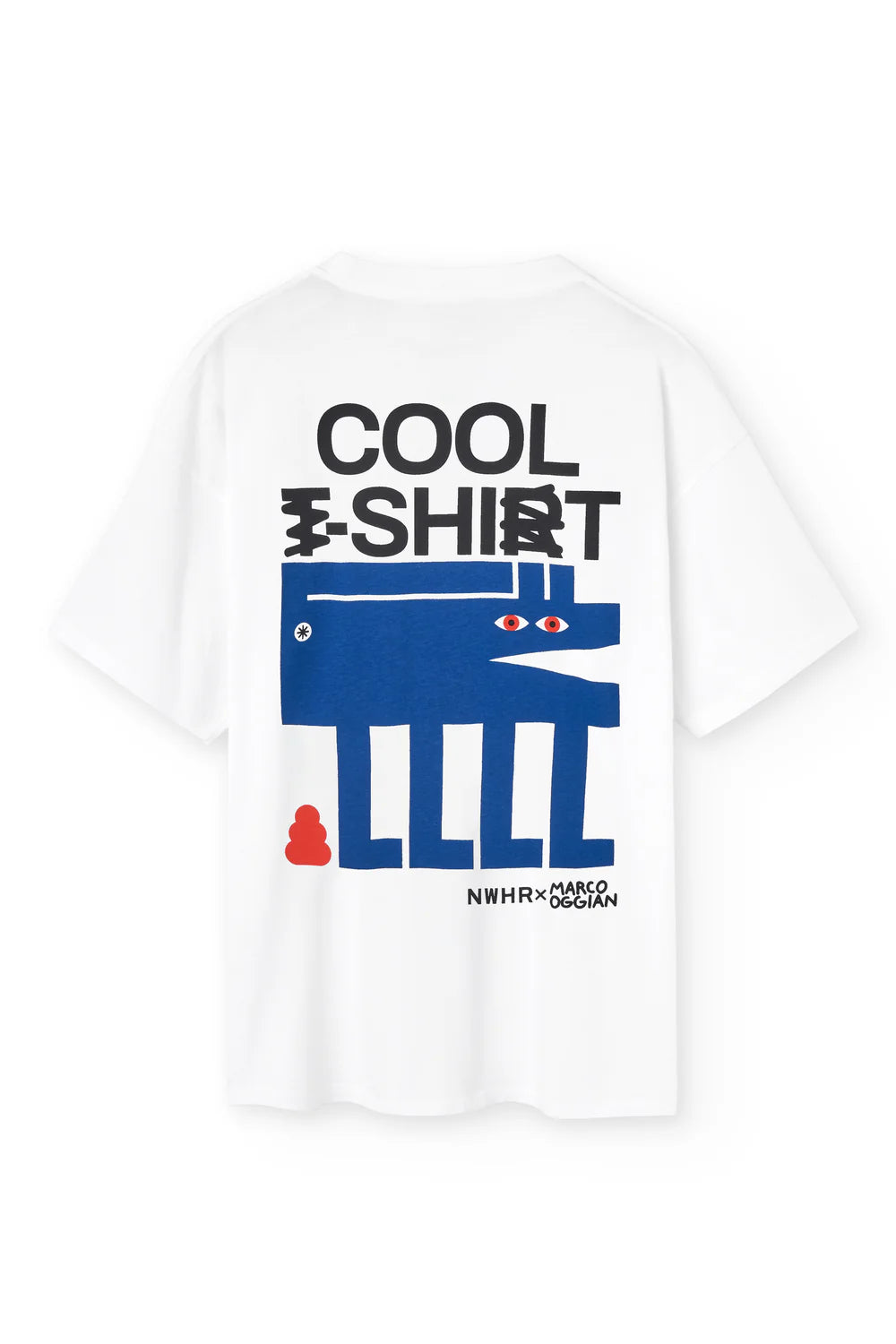 COOL SHIT T-SHIRT WHITE - FRONT OF.