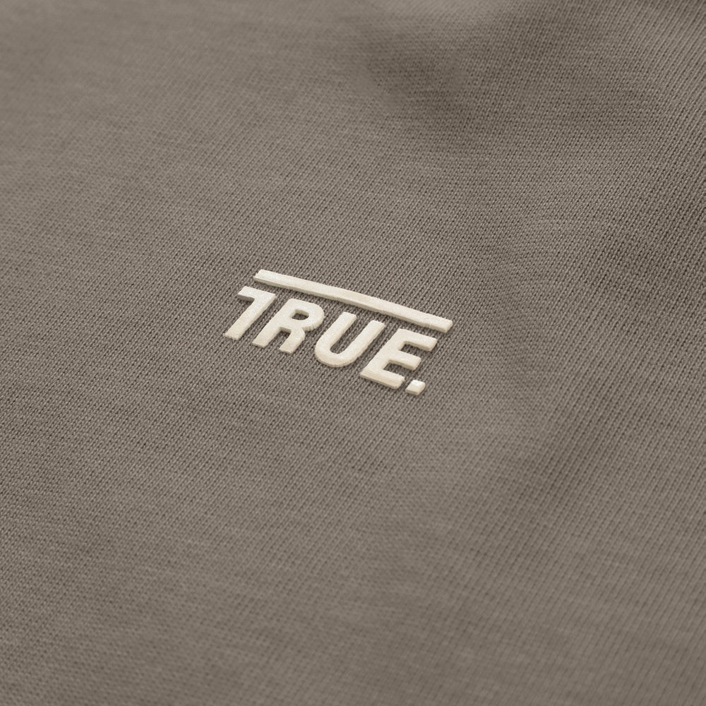 CLASSIC T-SHIRT LIGHT BROWN - FRONT OF.