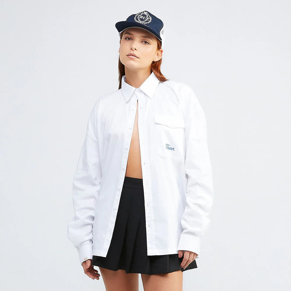 CAMISA COLLEGE WHITE - FRONT OF.
