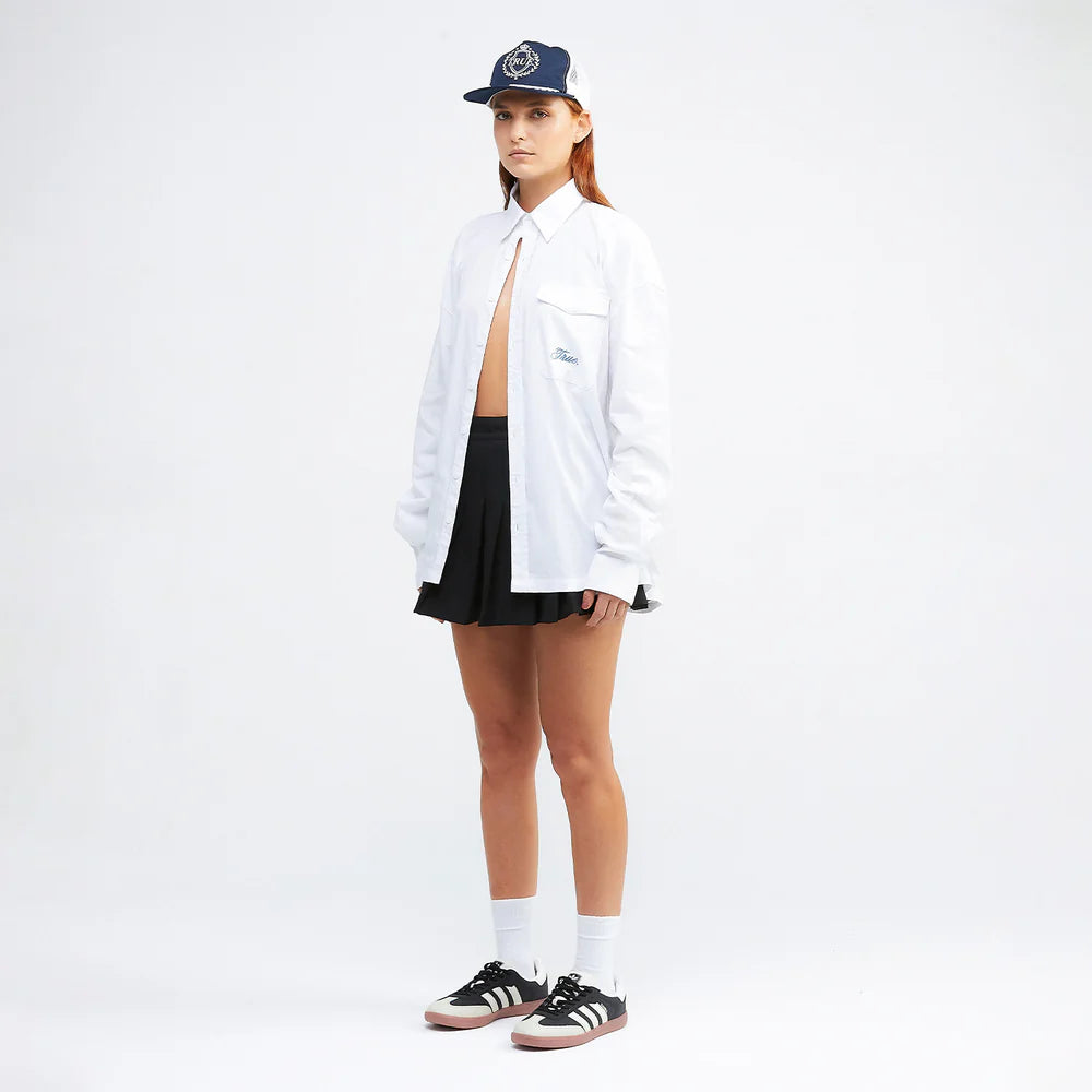 CAMISA COLLEGE WHITE - FRONT OF.