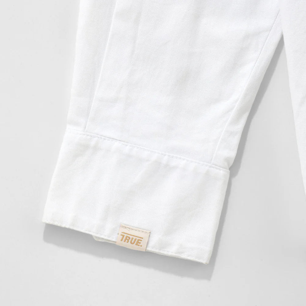 CAMISA COLLEGE WHITE - FRONT OF.