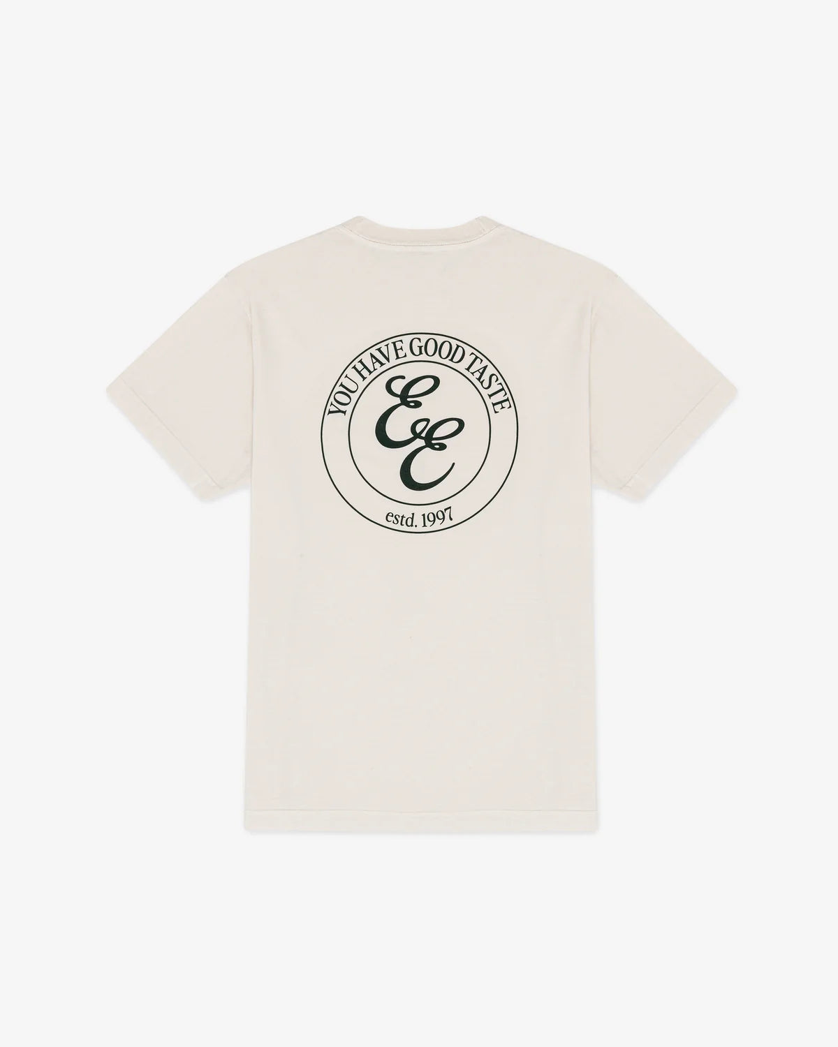 T-SHIRT CREST WHITE - FRONT OF.
