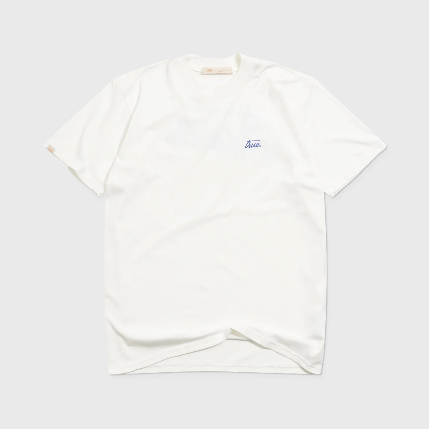 CURSIVE LOGO T-SHIRT CREAM - FRONT OF