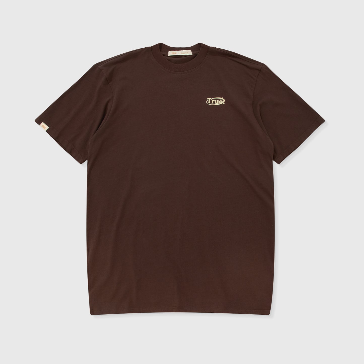 EVERYDAY LOGO T-SHIRT BROWN - FRONT OF.