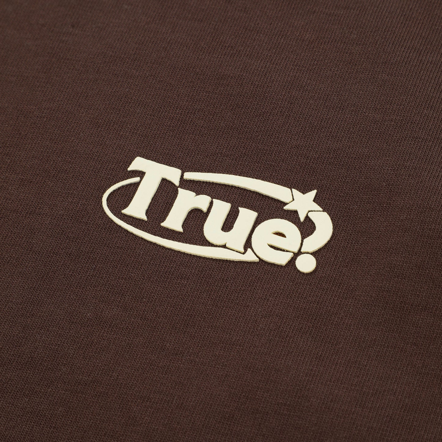 EVERYDAY LOGO T-SHIRT BROWN - FRONT OF.