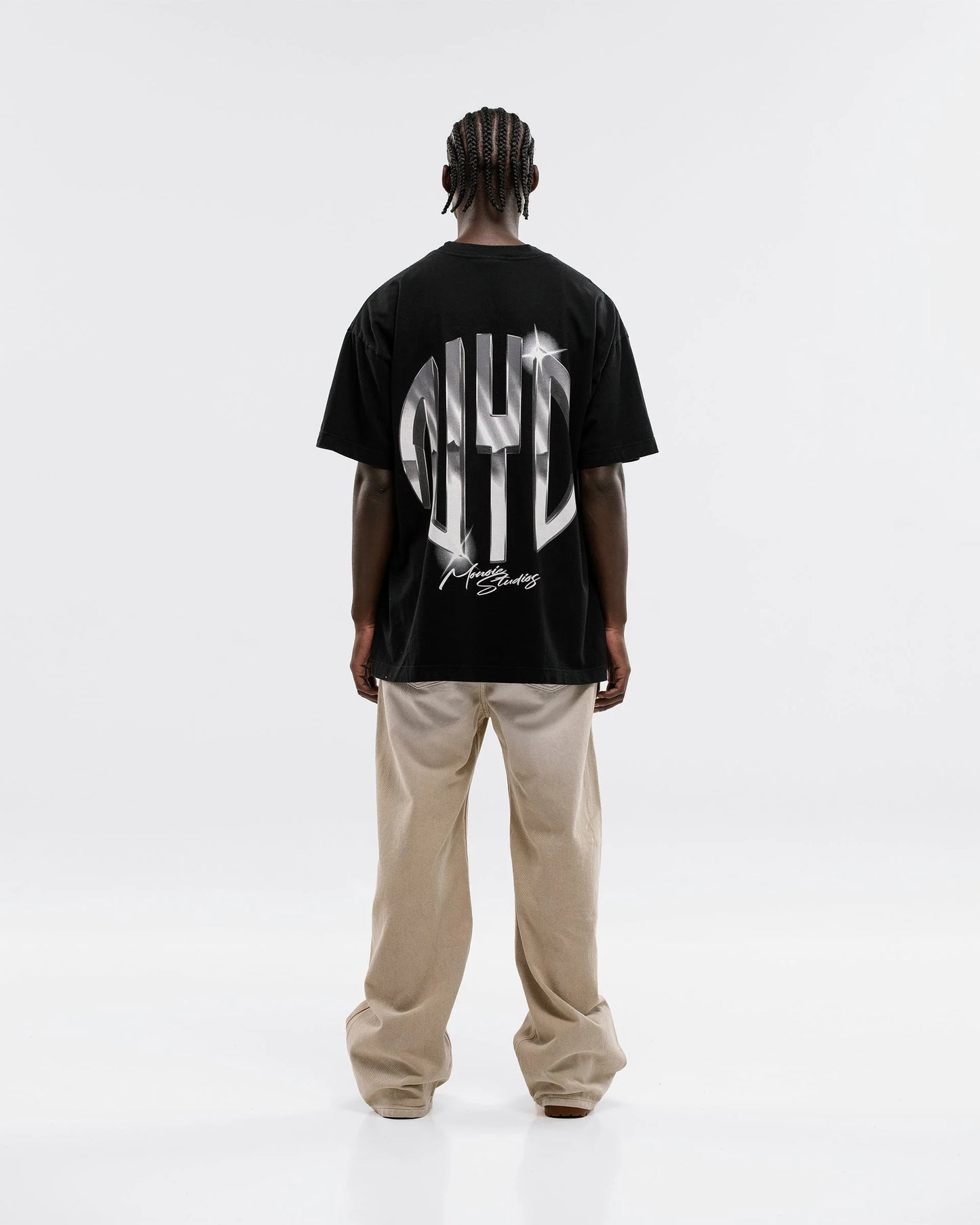 NYC T-SHIRT JET BLACK - FRONT OF