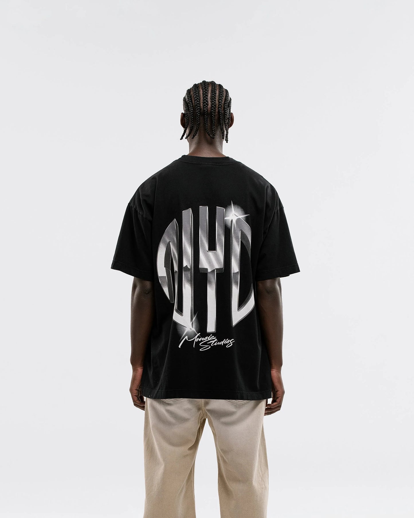 NYC T-SHIRT JET BLACK - FRONT OF
