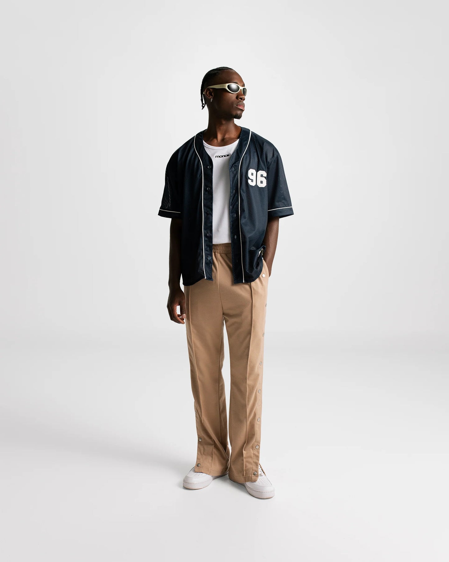 MONOIC BASEBALL JERSEY NAVY BLUE - FRONT OF
