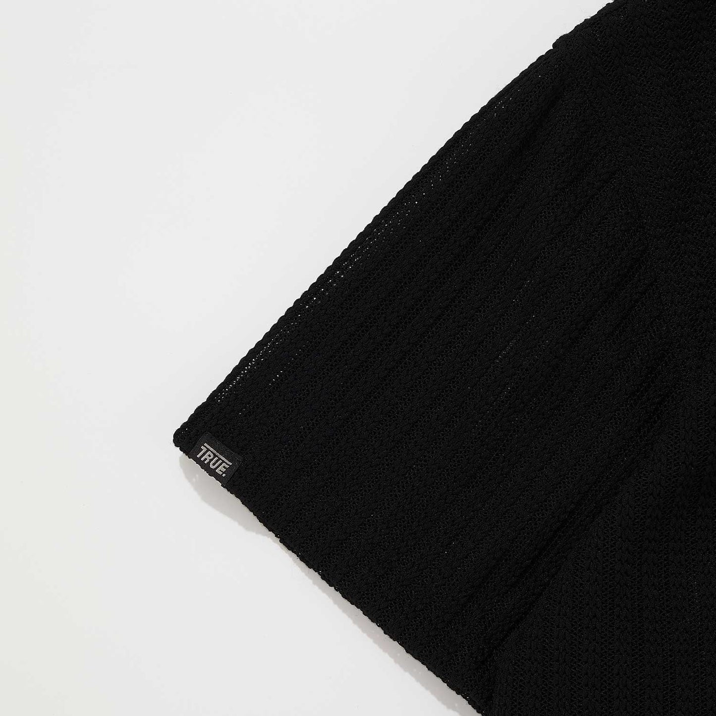 FRESH BUTTON-UP SHIRT BLACK - FRONT OF