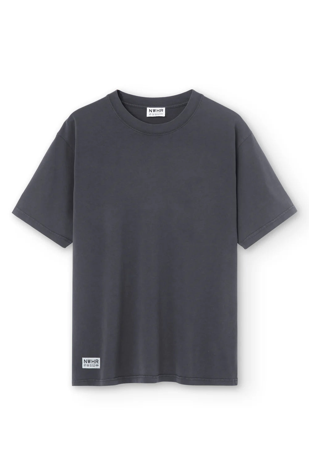 T-SHIRT LABEL BLACK WASHED