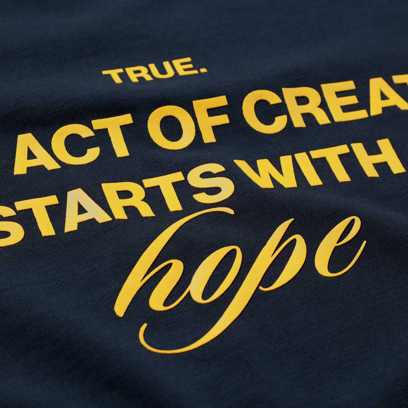 T-SHIRT HOPE DARK BLUE - FRONT OF