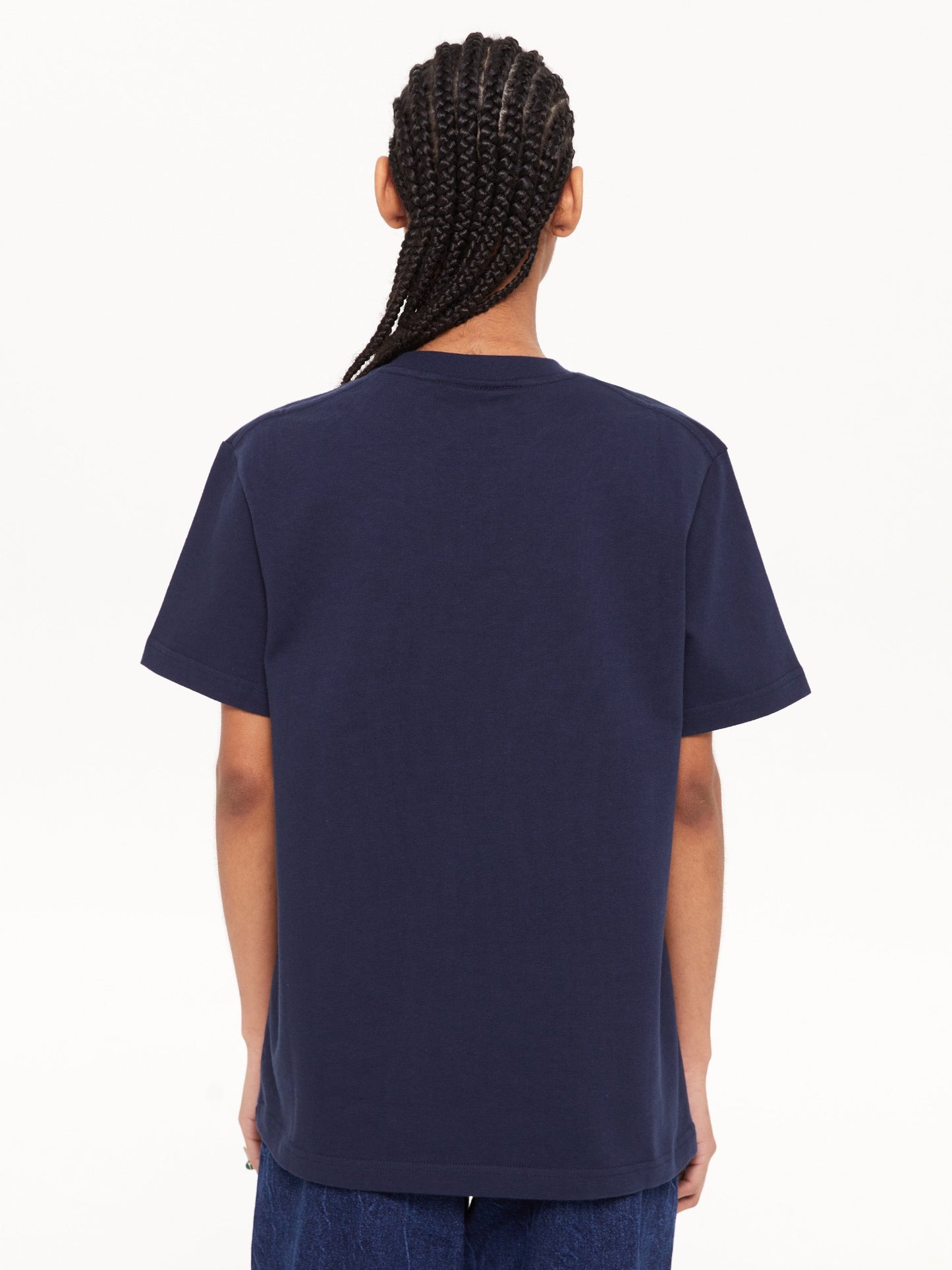 T-SHIRT POCKET LOGO NAVY - FRONT OF.