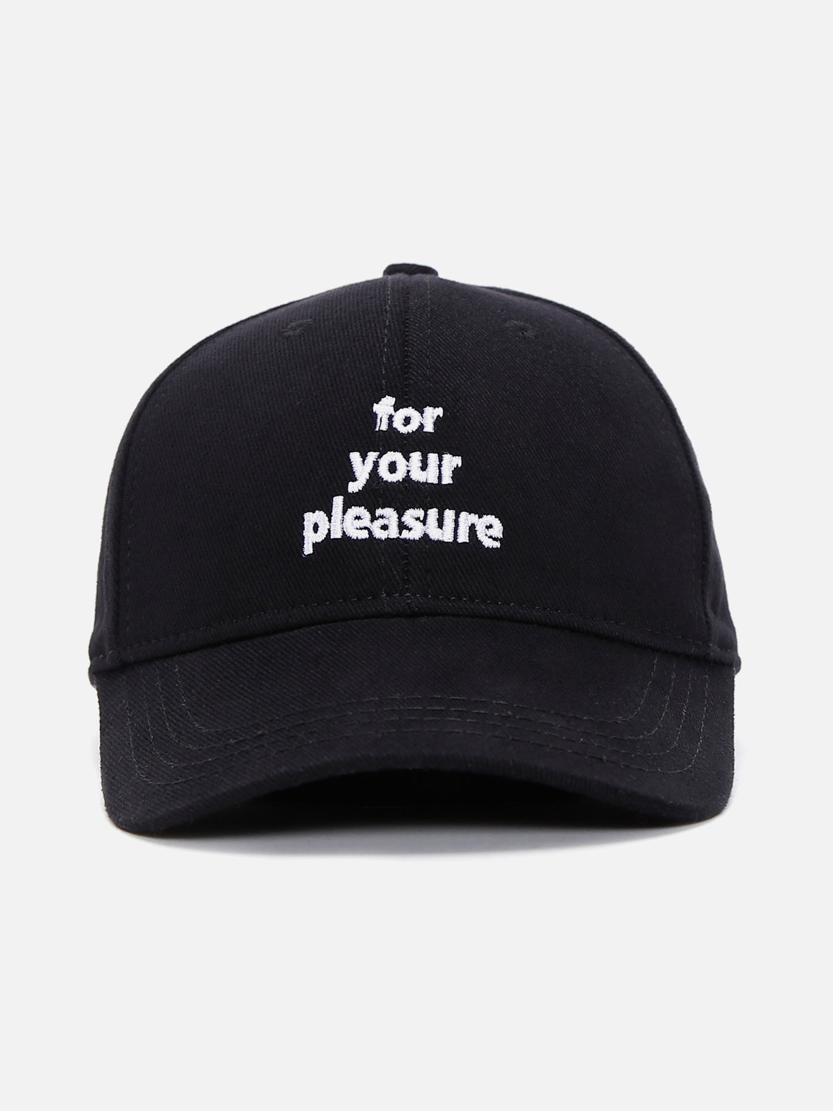 GORRA FOR YOUR PLEASURE BLACK - FRONT OF.
