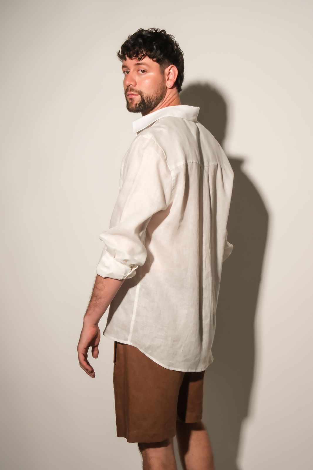 QUIMERAS CAMISA LINO WHITE - FRONT OF
