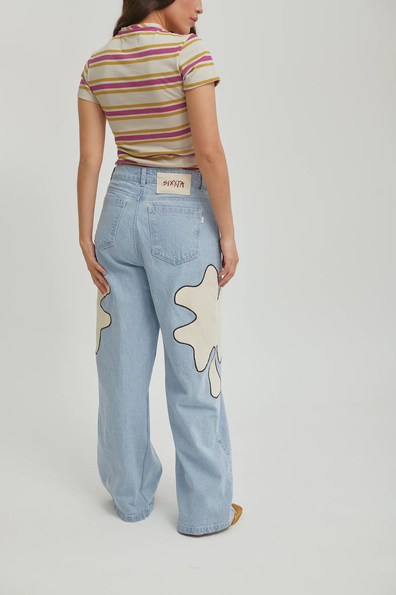 SIXXTA CLOVER CHILL JEANS - FRONT OF