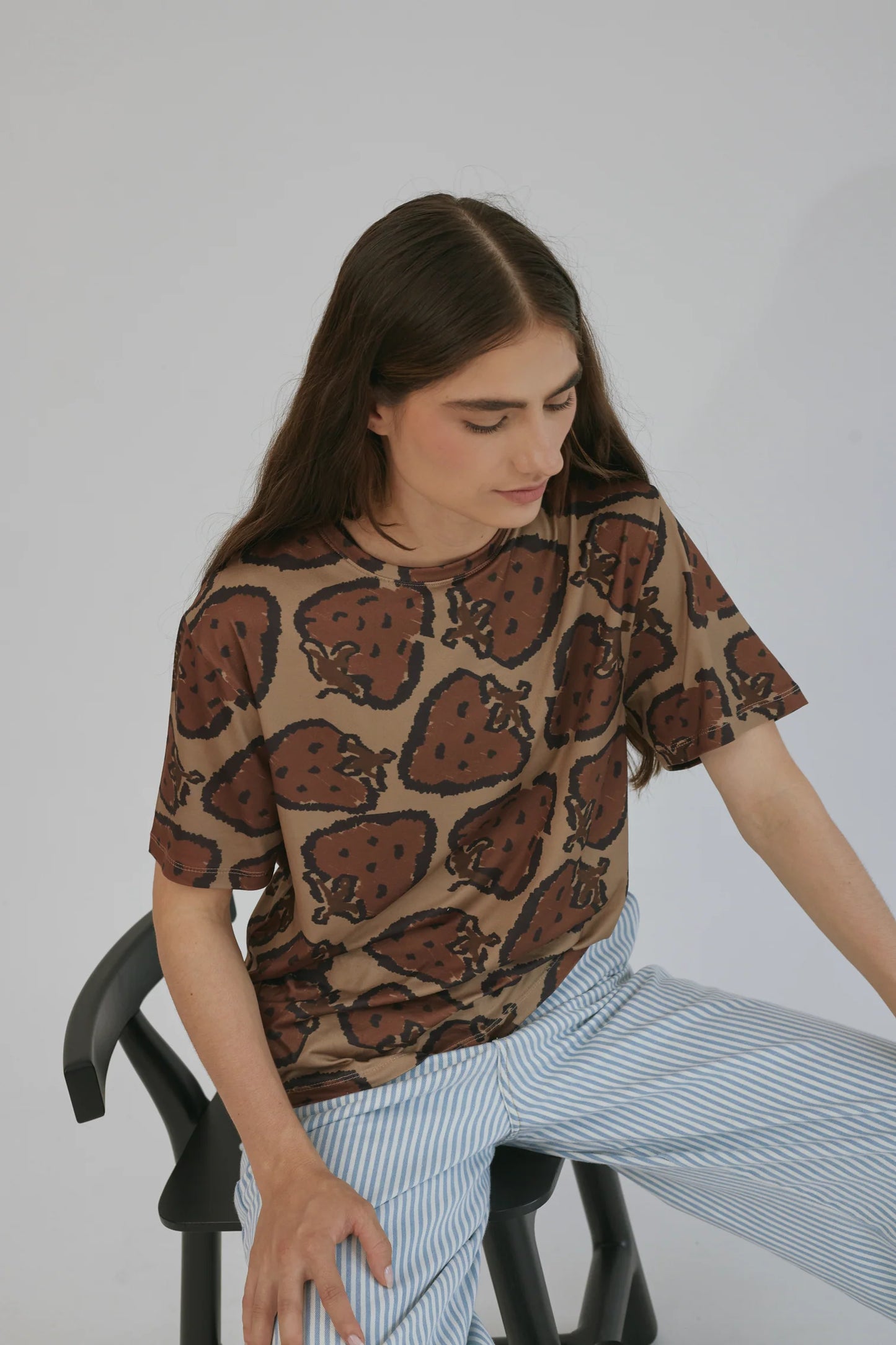 FRUIT PRINT FUN T-SHIRT - FRONT OF