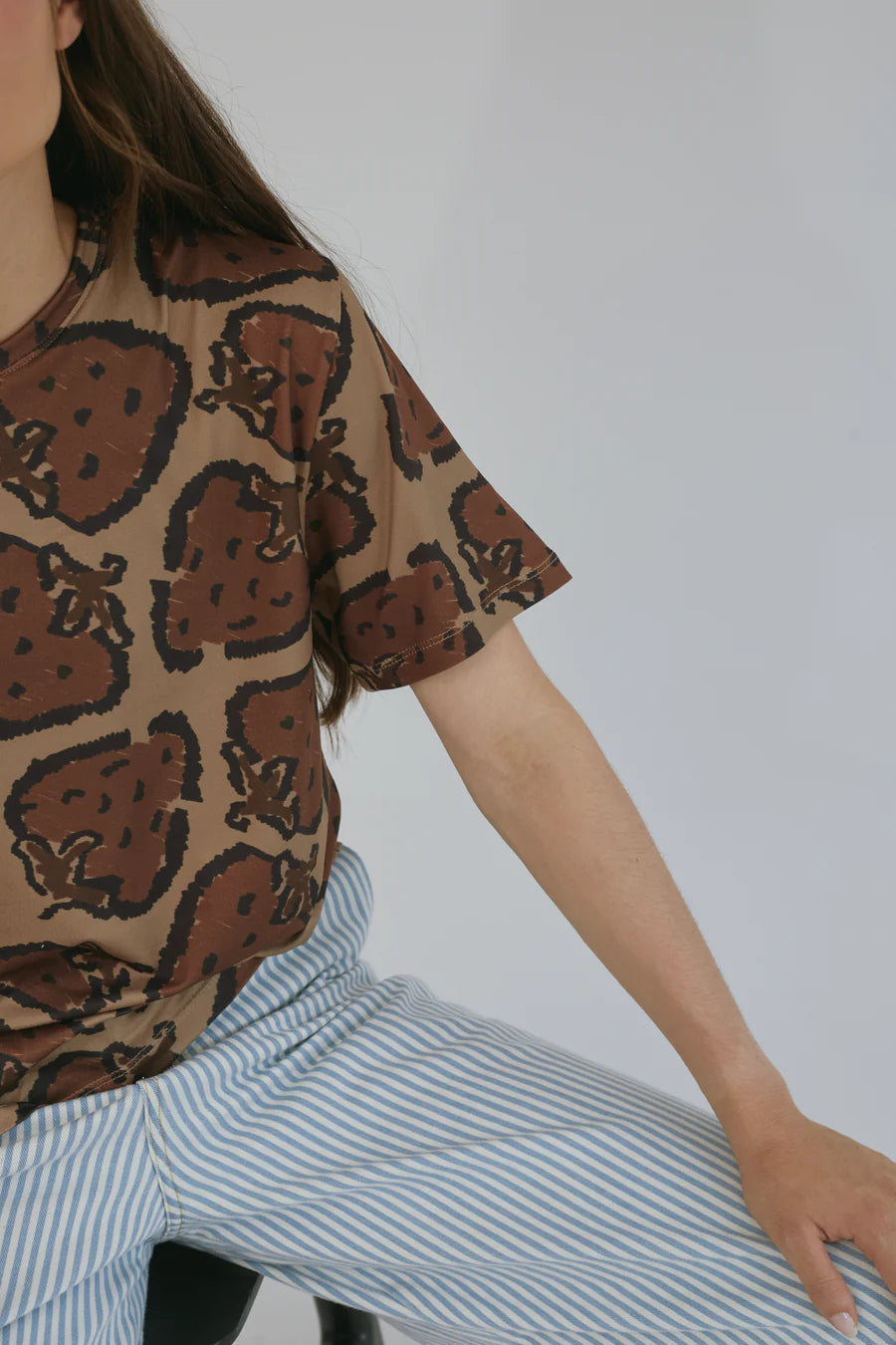 FRUIT PRINT FUN T-SHIRT - FRONT OF