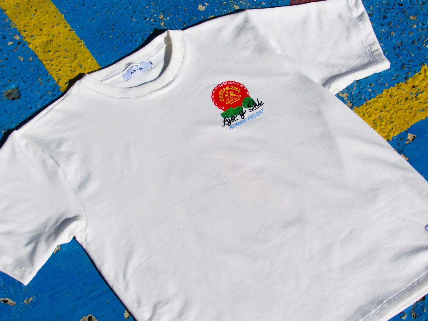 T-SHIRT LAS FRIAS WHITE - FRONT OF