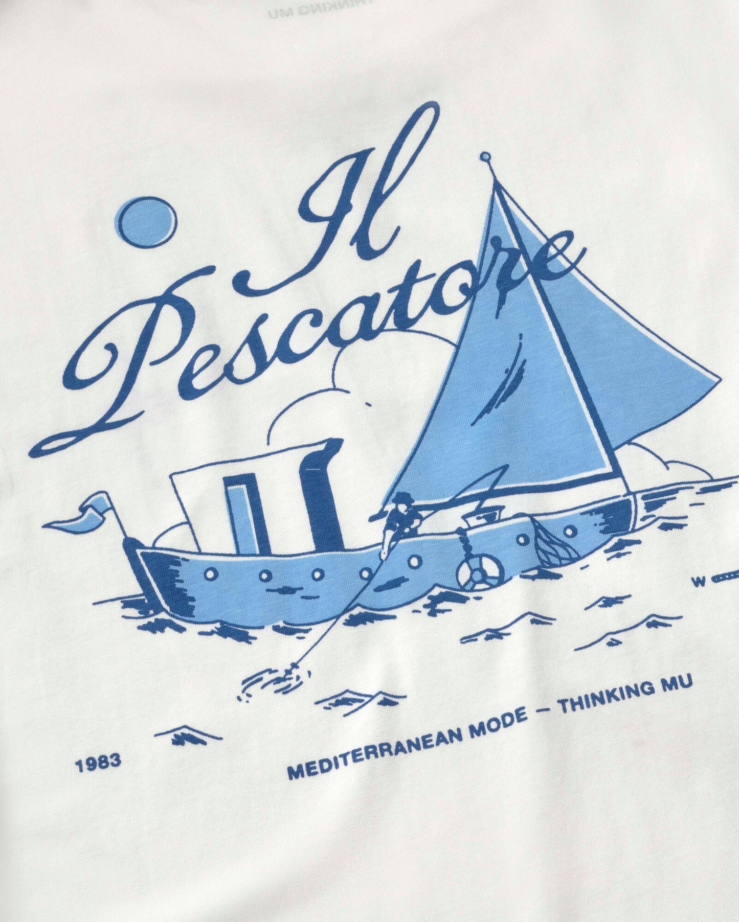 PESCATORE T-SHIRT ZACH WHITE - FRONT OF
