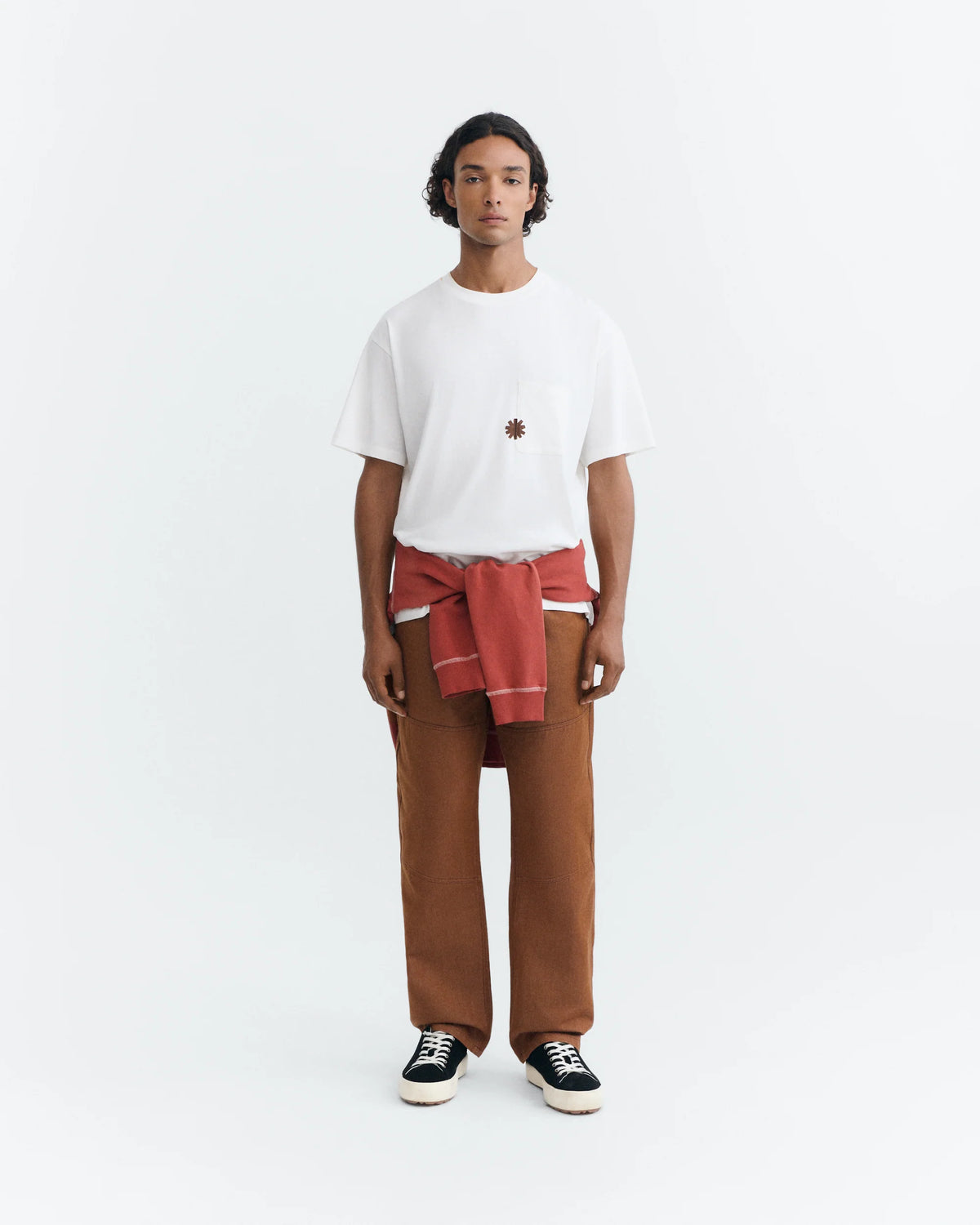 CAMISETA BLANCA BOLSILLO SONNE AARON - FRONT OF
