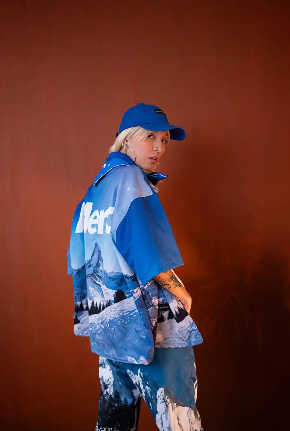 CAMISA OVERSIZE ALPES SUIZOS - FRONT OF