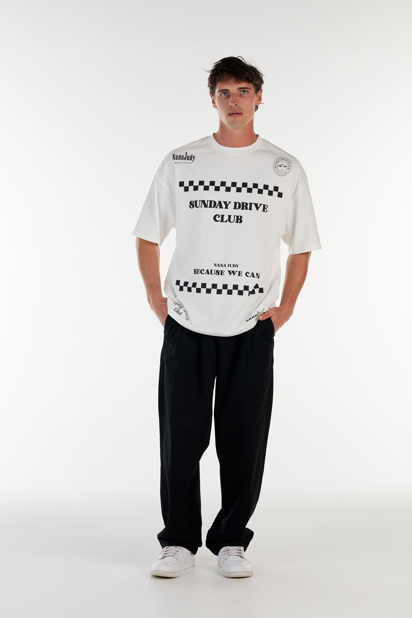 HARVEY T-SHIRT OFF WHITE - FRONT OF.