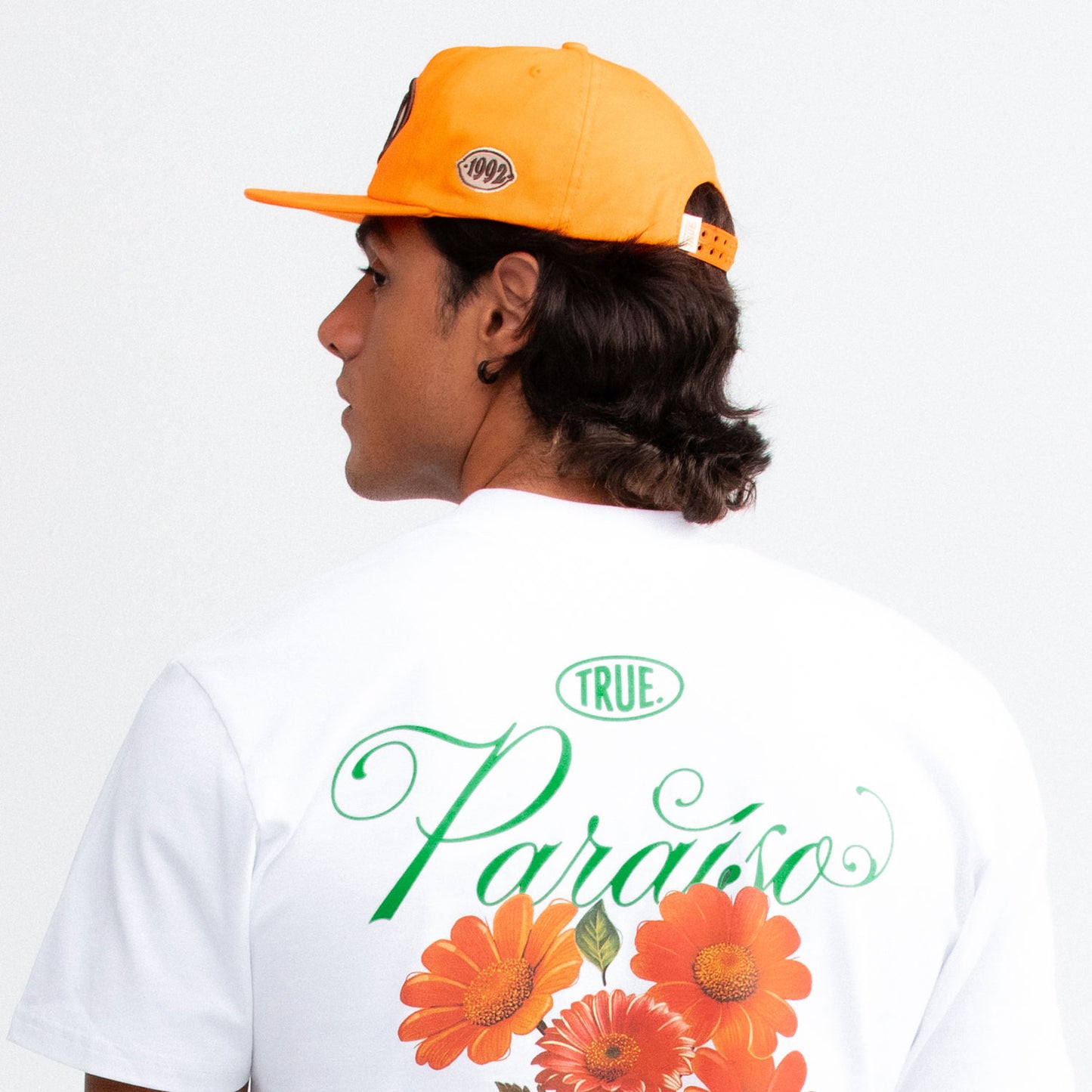 PARAISO GORRA GOLFER ORANGE - FRONT OF