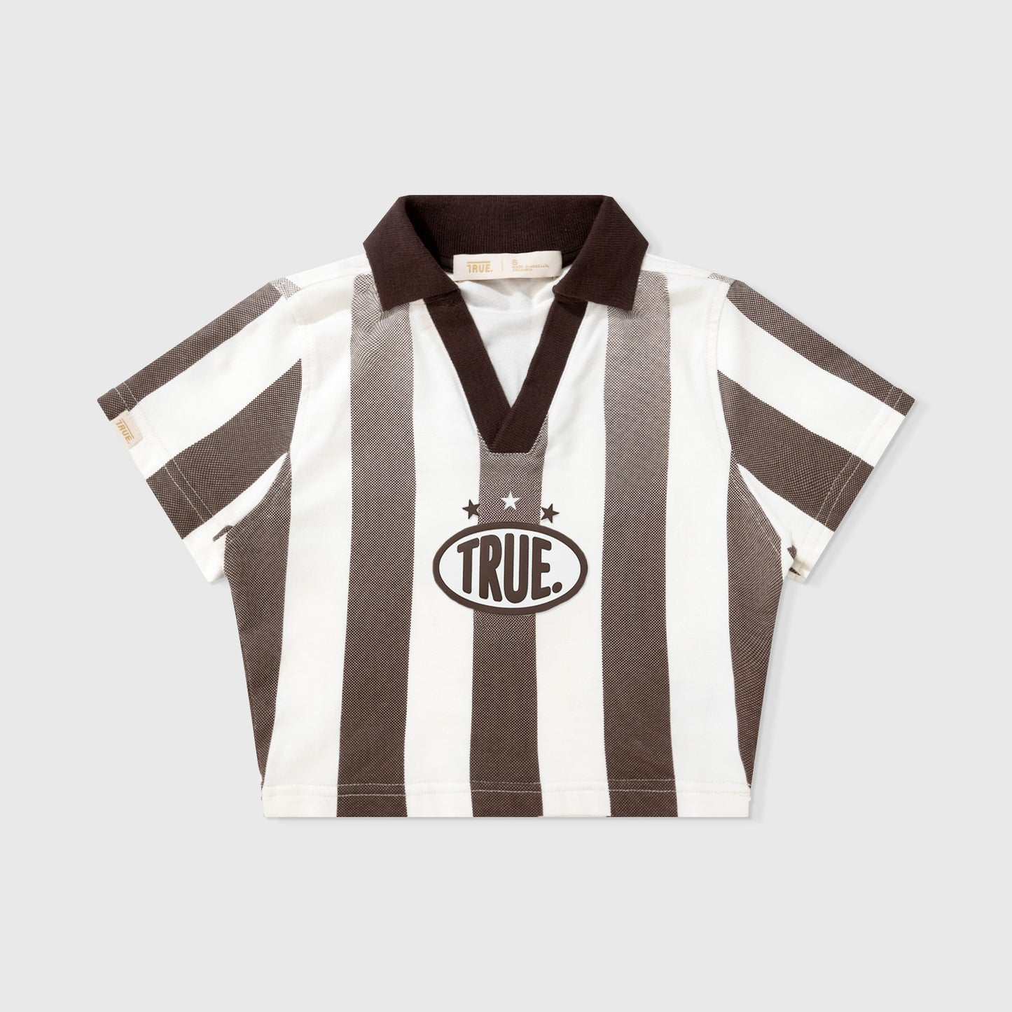 PARAISO SOCCER SLIM T-SHIRT BROWN - FRONT OF