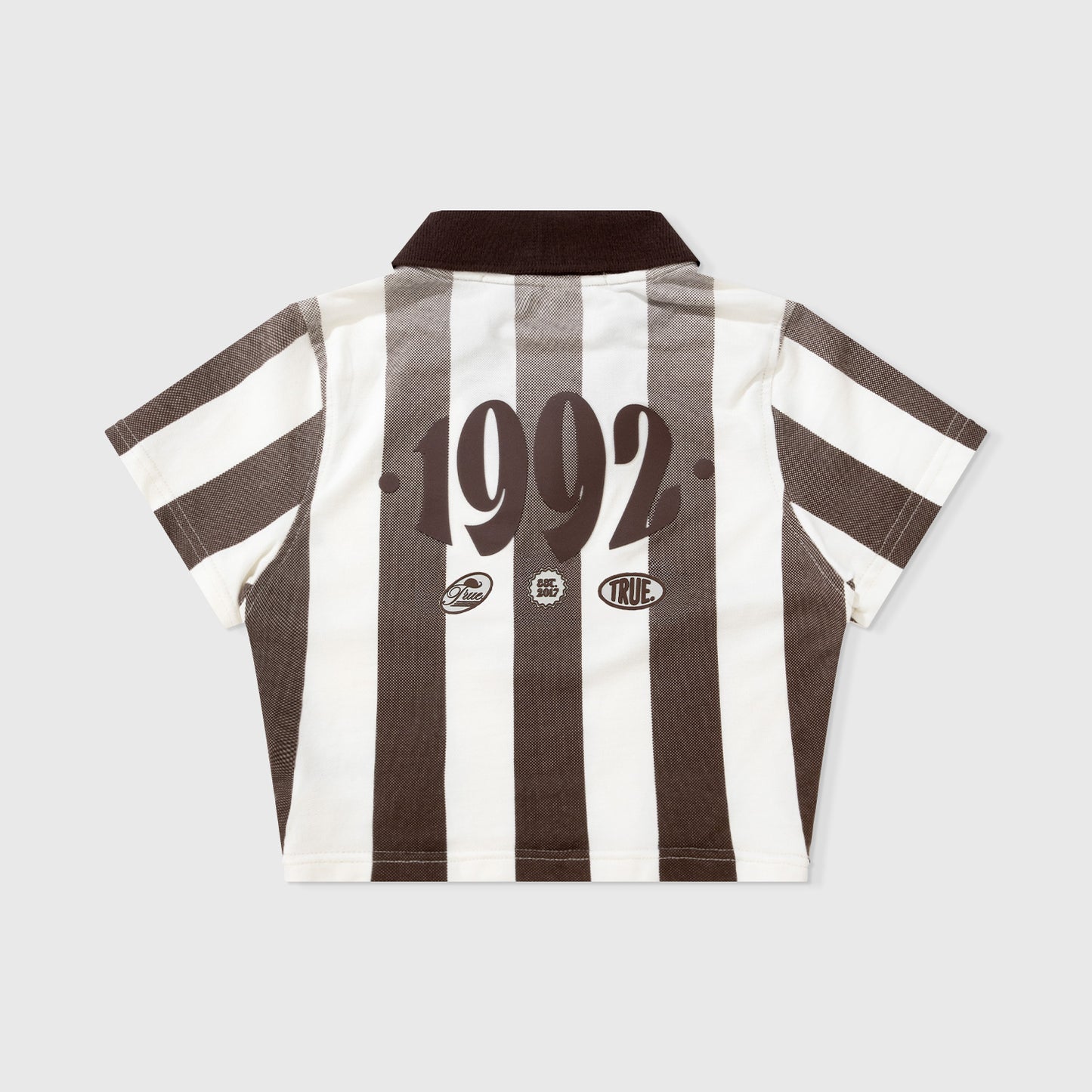 PARAISO SOCCER SLIM T-SHIRT BROWN - FRONT OF