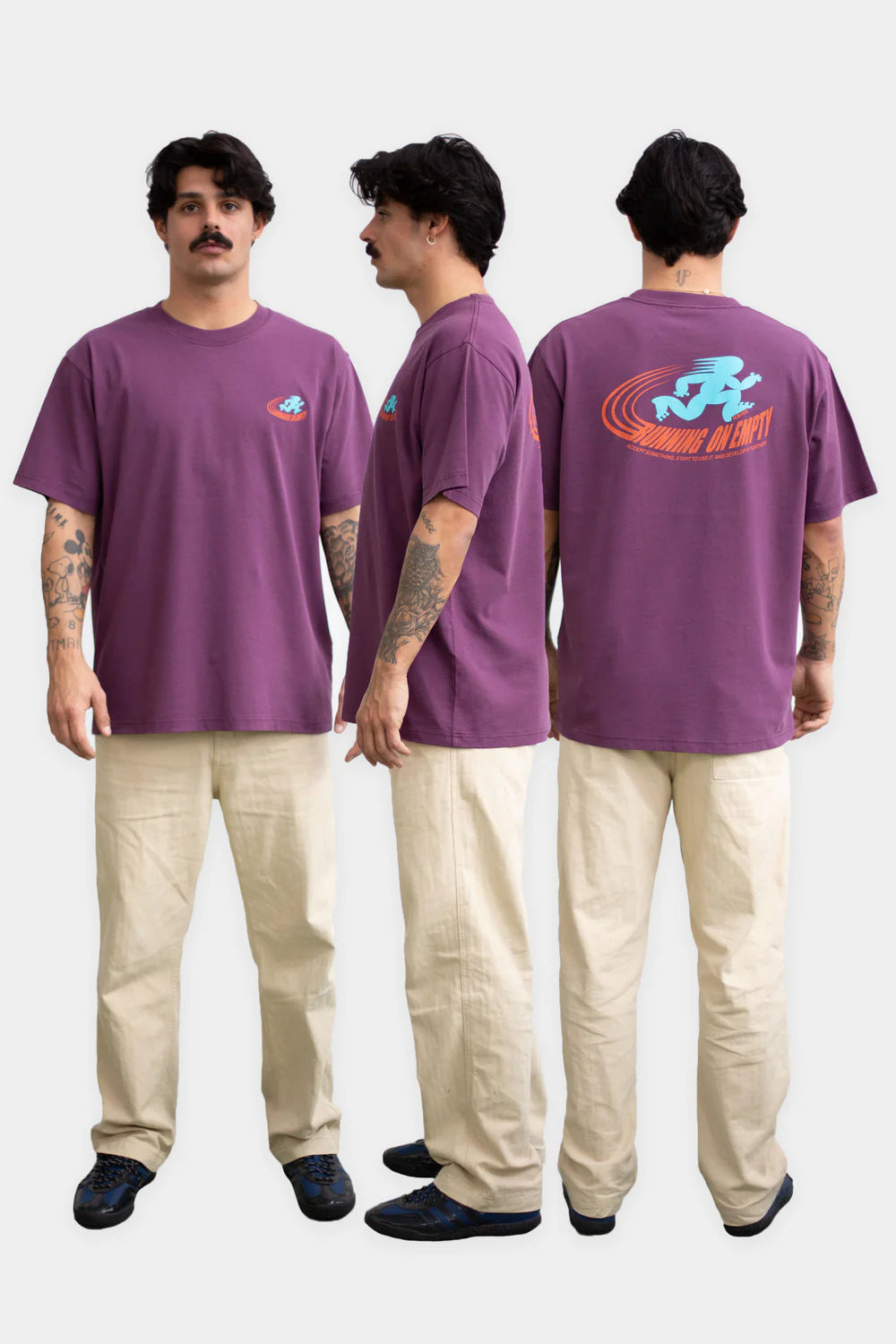 T-SHIRT RUNNING BURGUNDY