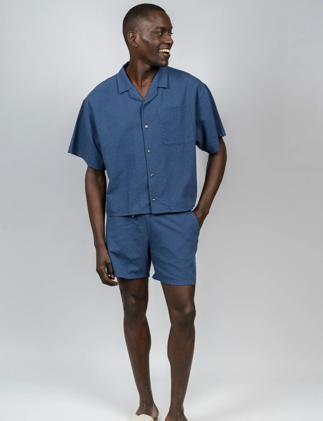 CAMISA FLOW BOXY INDIGO